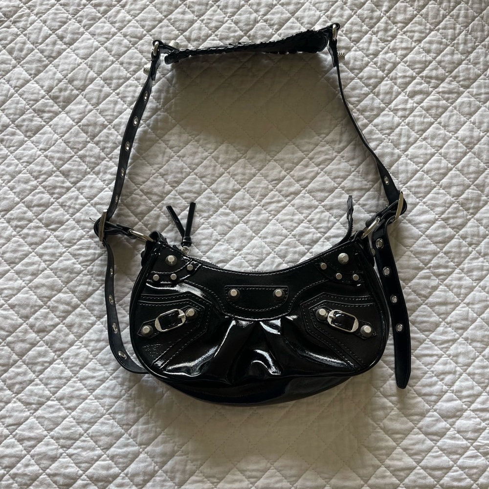 Billini Black Faux Leather Y2K Women's Bag